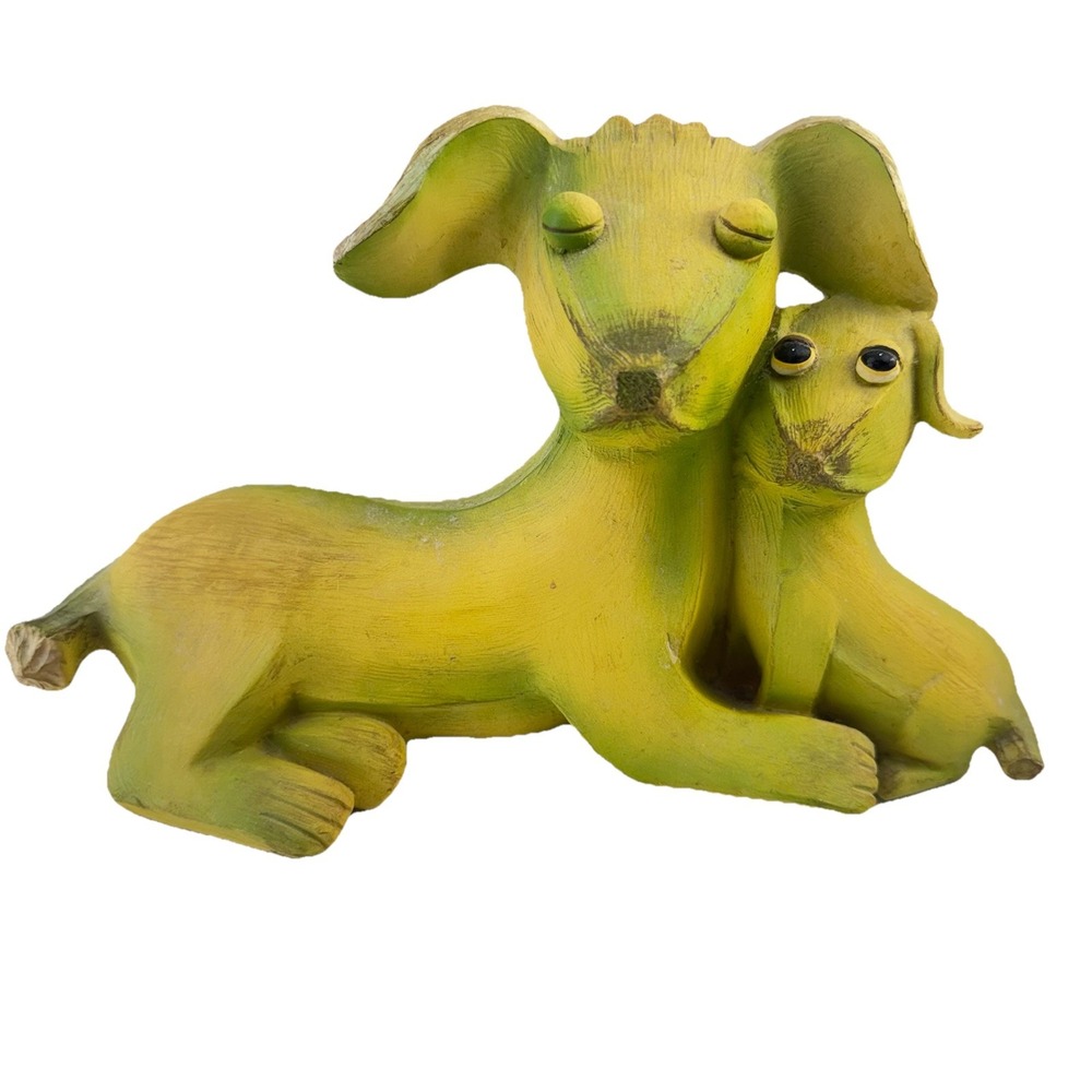 RARE and retired VTG Home Grown by Enesco Banana Dachshund Doxie Dogs Figurine